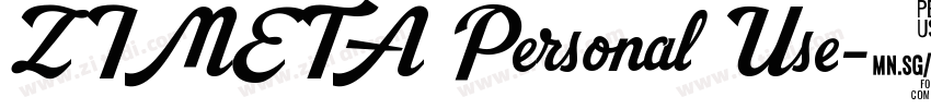 ZIMETA Personal Use字体转换
